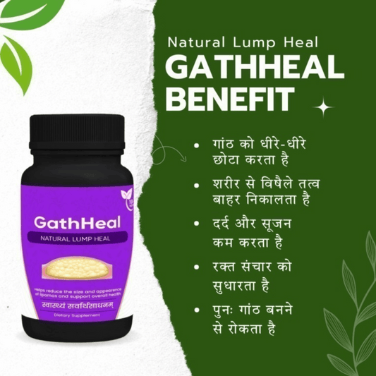 GathHeal Capsules – Natural Ayurvedic Remedy for Lipomas (गांठ) | 100% Herbal Formula