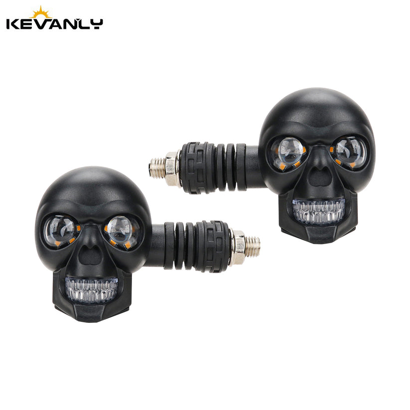 Motorcycle Skull Spotlight Turn Light for Motorcycle (2PCs/Set)